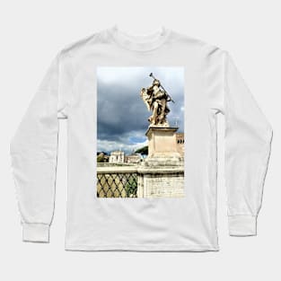 Stormclouds, St Peter's, and an angel Long Sleeve T-Shirt